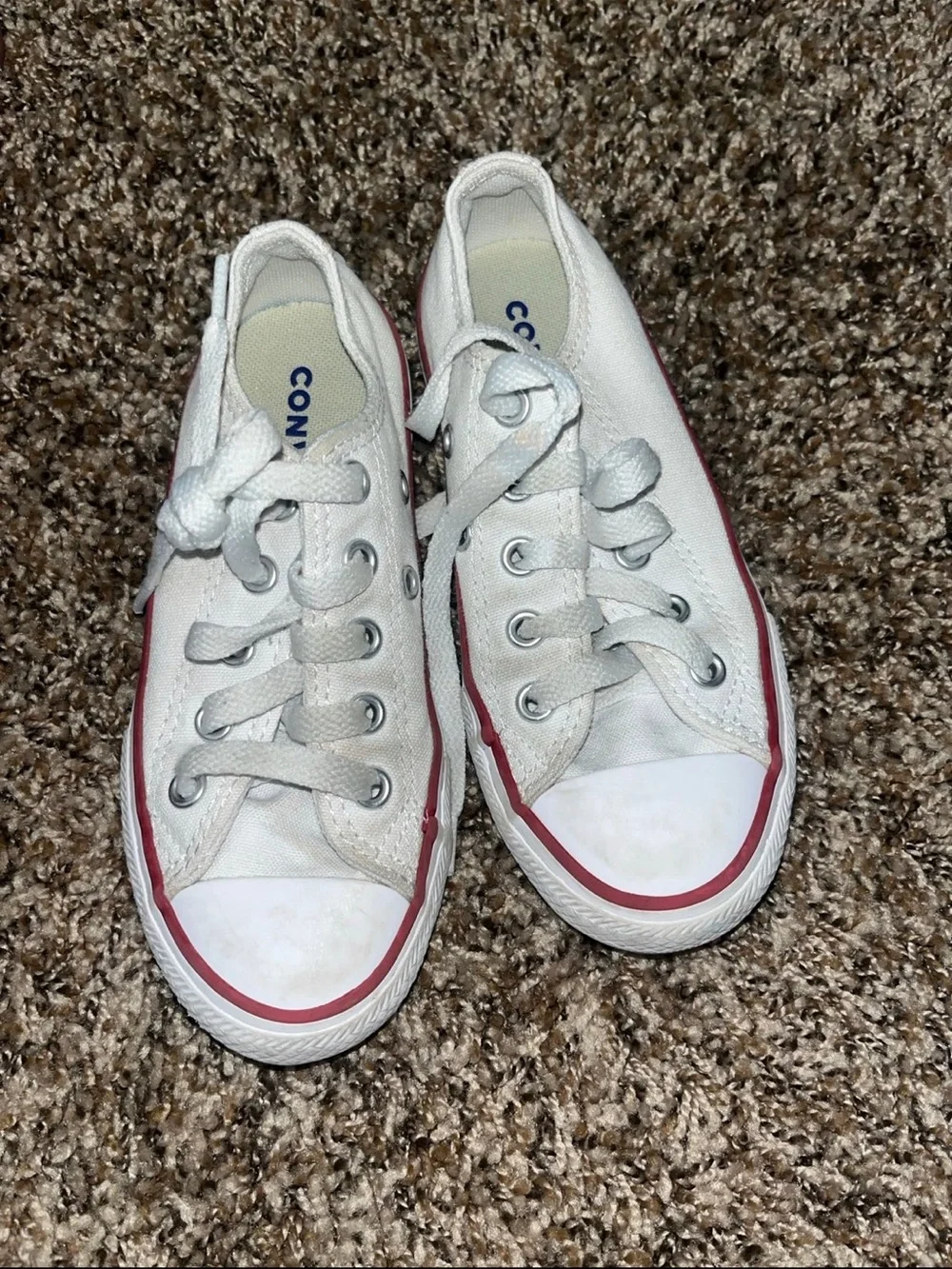 Girl Kids Converse Low Top 2 Pais Size 11c